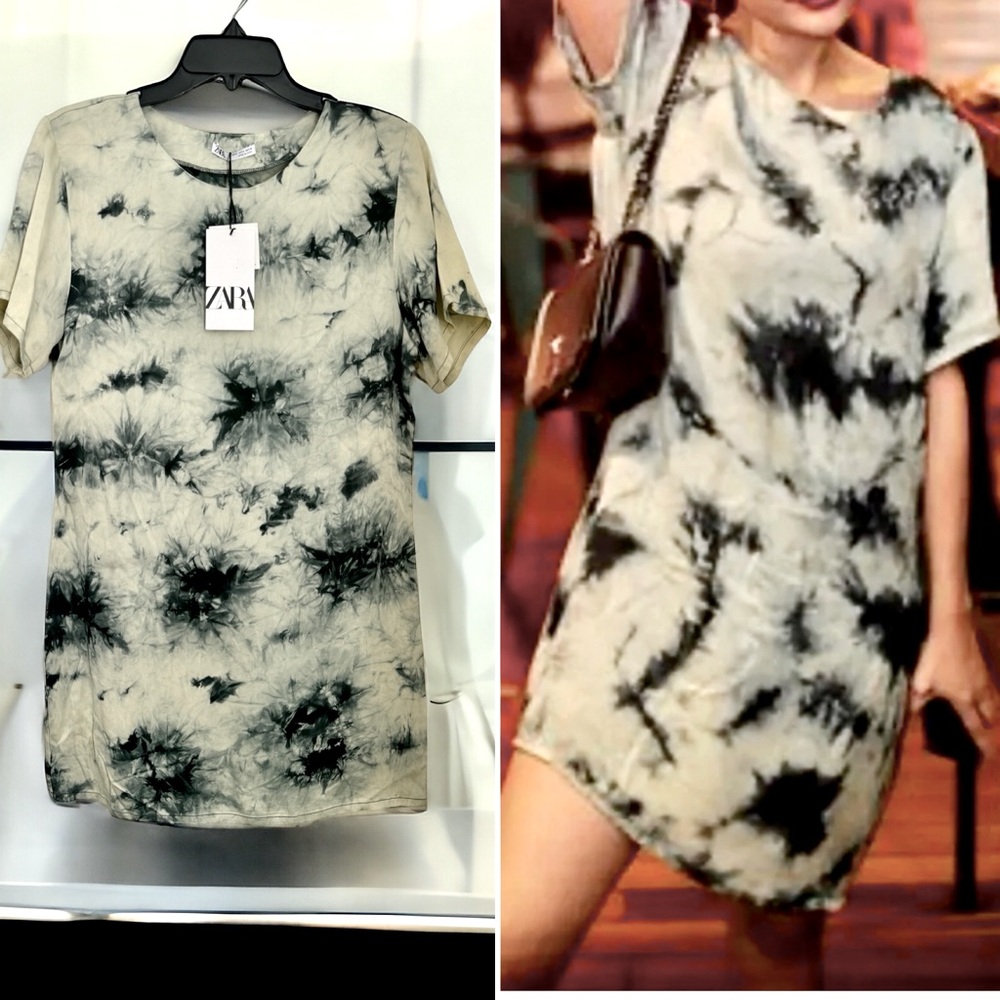 NWT ZARA BATIK TIE DYE TUNIC, TOP OR MINI DRESS. CASUAL AND VERSATILE.